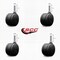 Service Caster 3'' Black Heavy Duty Floor Safe Twin Wheel Caster 7/16 Grip Ring Stem, 4PK SCC-GR02S75-TPR-BLK-716176-4 - alternate 4